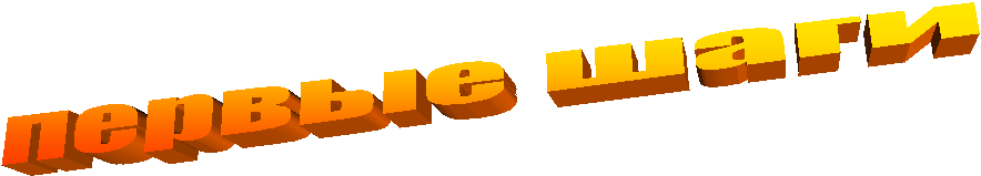 первые шаги